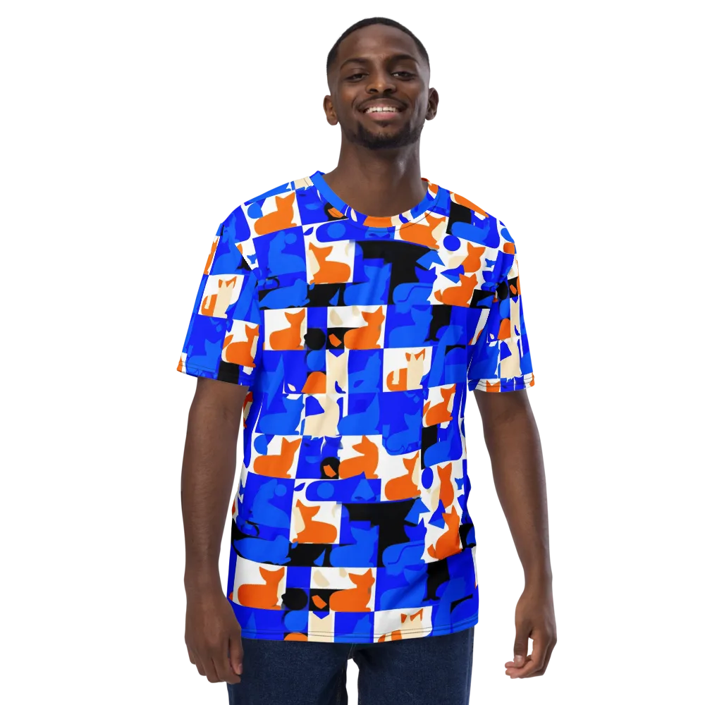 Blue Prowl on Men's Crew Neck T-Shirt — Front