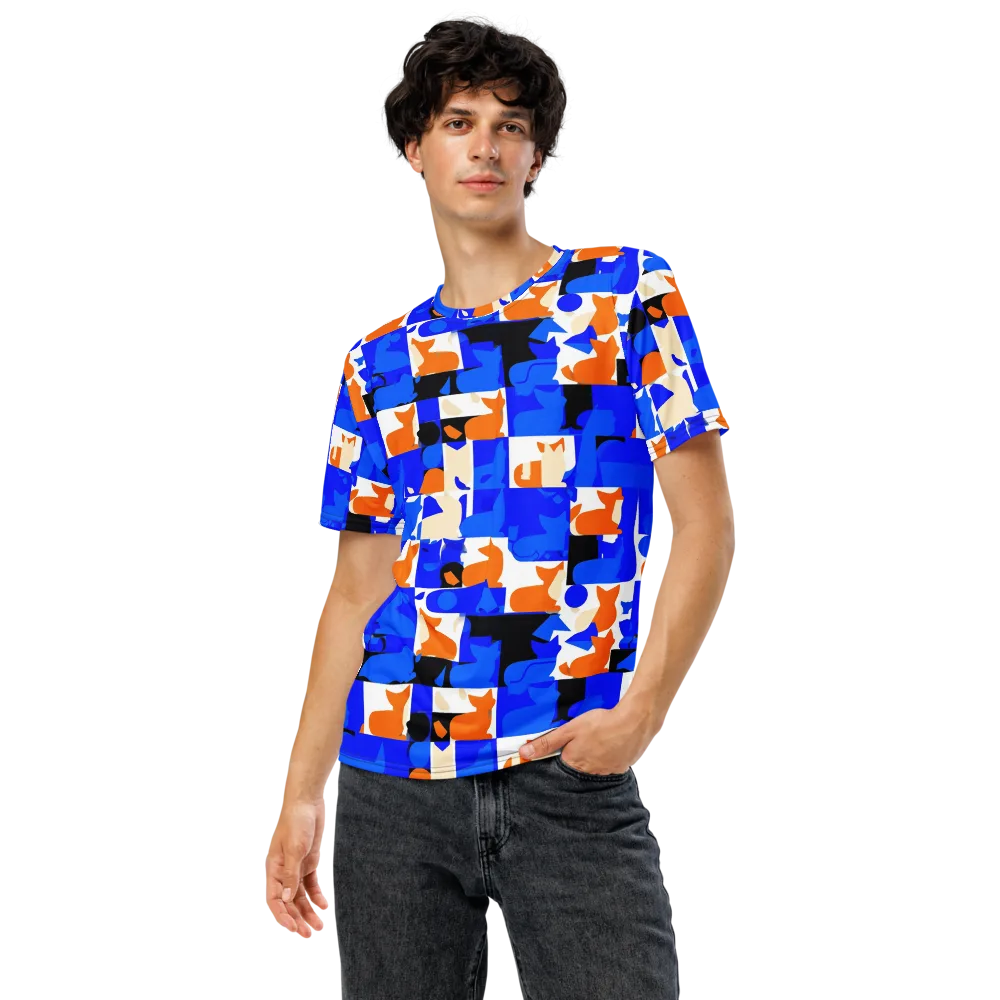 Blue Prowl on Men's Crew Neck T-Shirt — Front