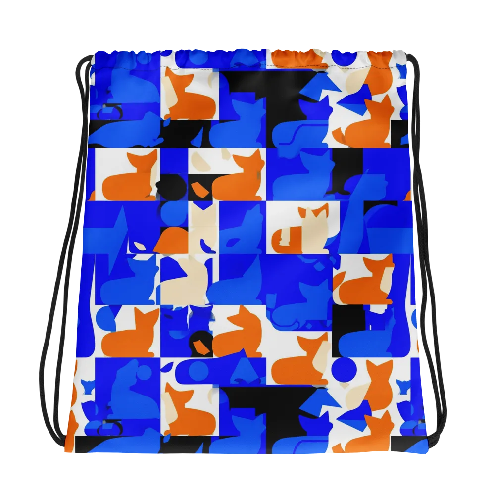 Blue Prowl on Drawstring Bag — Photo