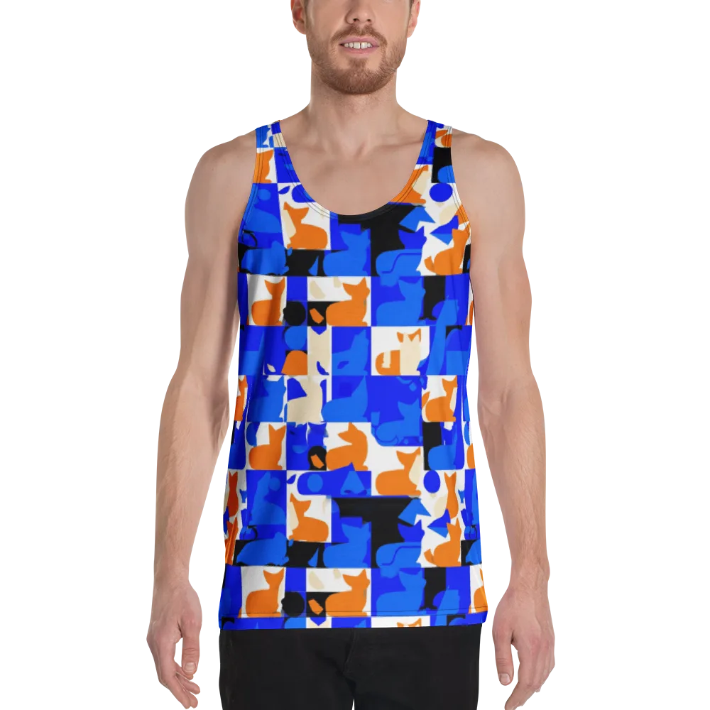 Blue Prowl on Men's Tank Top — Front