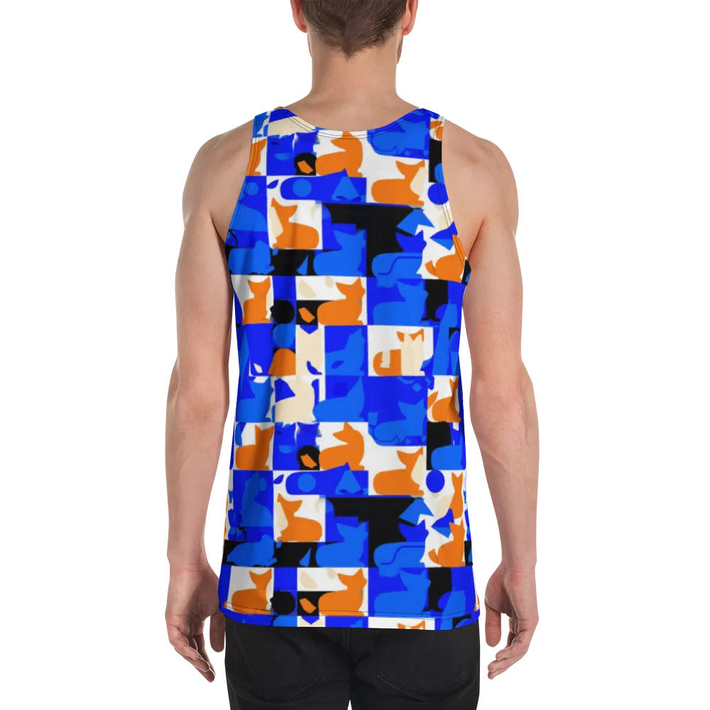 Blue Prowl on Men's Tank Top — Back