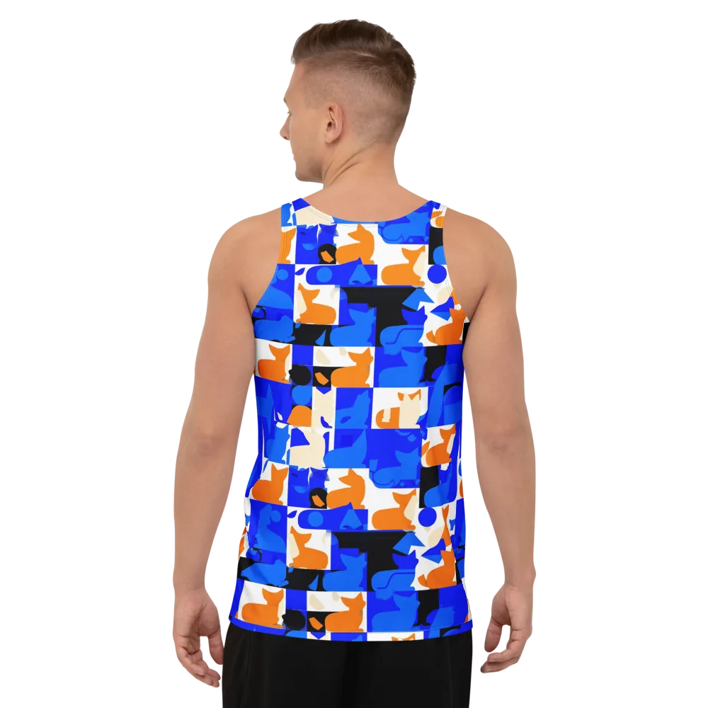 Blue Prowl on Men's Tank Top — Back