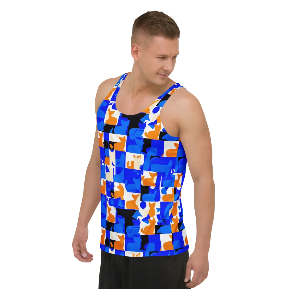 Blue Prowl on Men's Tank Top — Left Front