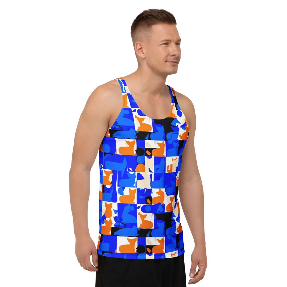 Blue Prowl on Men's Tank Top — Right Front