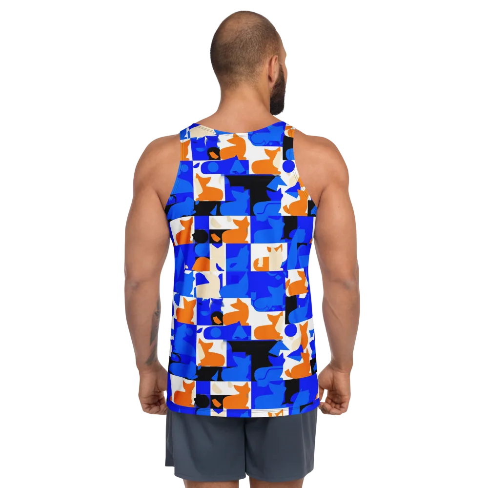 Blue Prowl on Men's Tank Top — Back