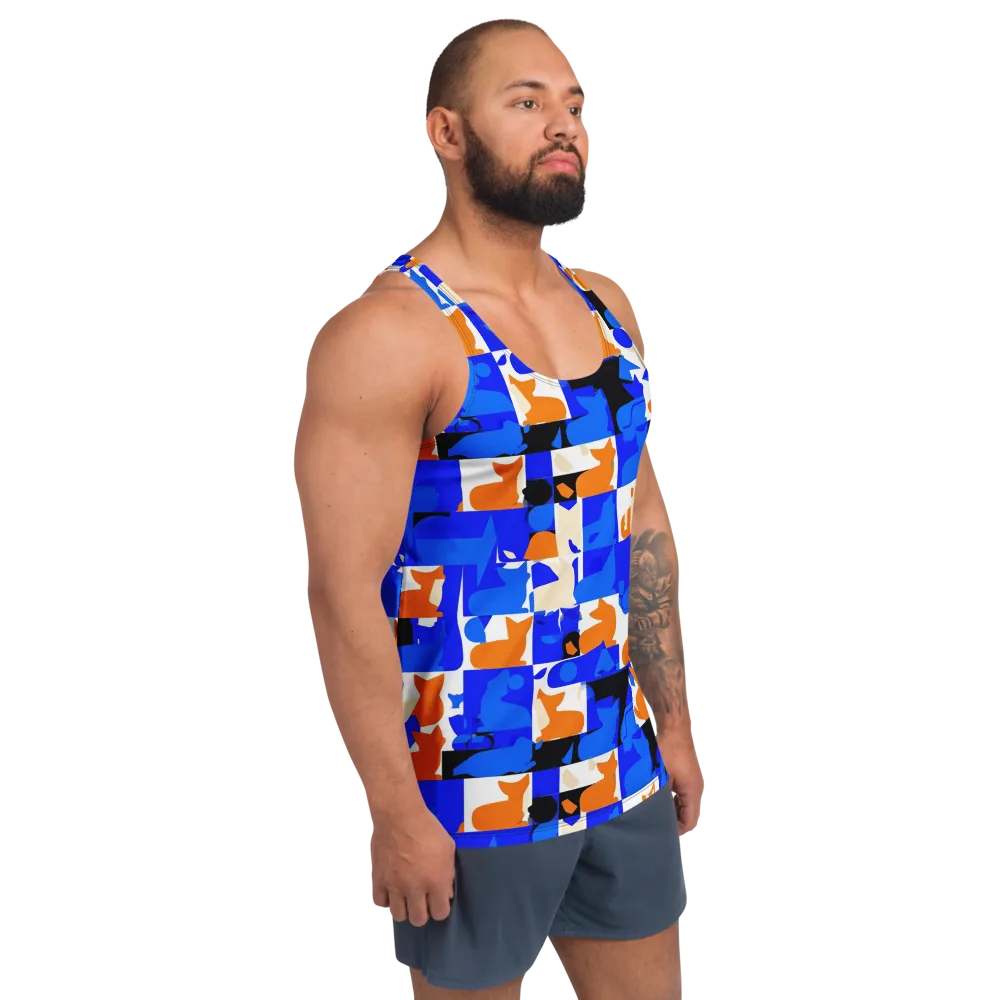 Blue Prowl on Men's Tank Top — Right Front