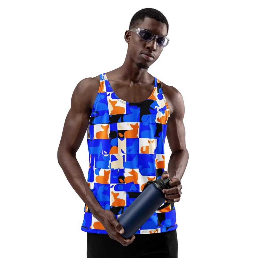 Blue Prowl on Men's Tank Top — Front