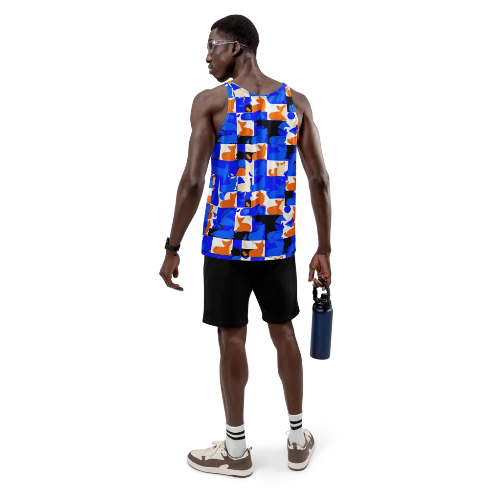 Blue Prowl on Men's Tank Top — Back