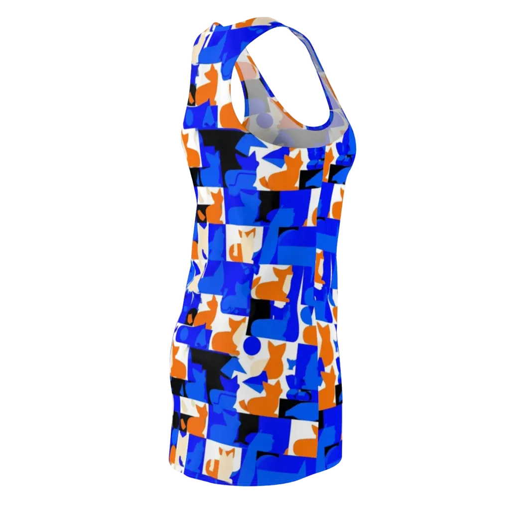 Blue Prowl on Racerback Dress — Back Side