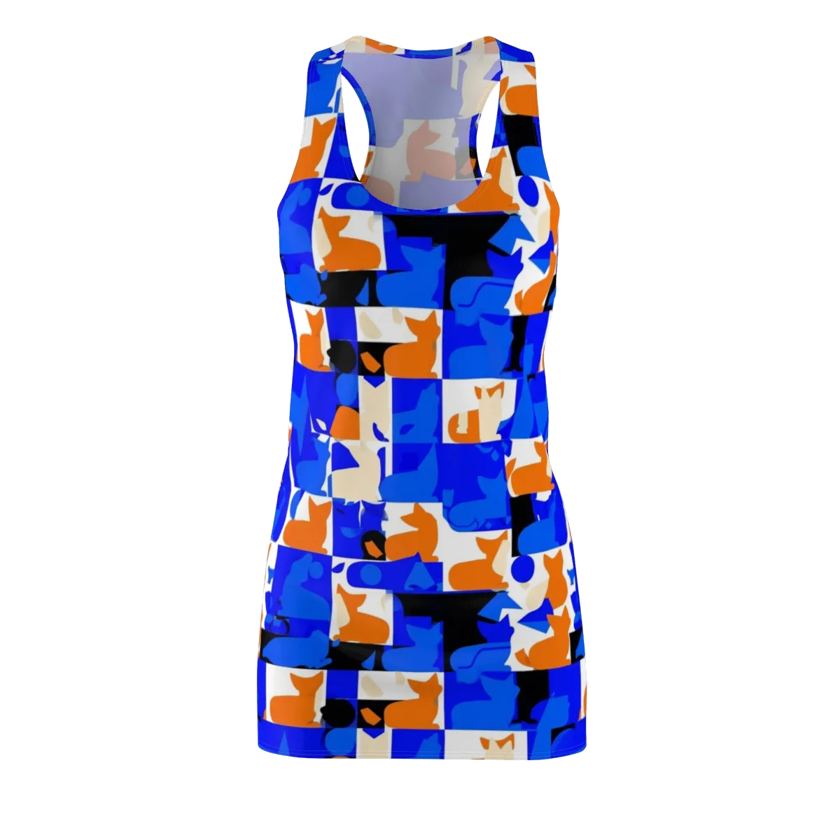 Blue Prowl on Racerback Dress — Front