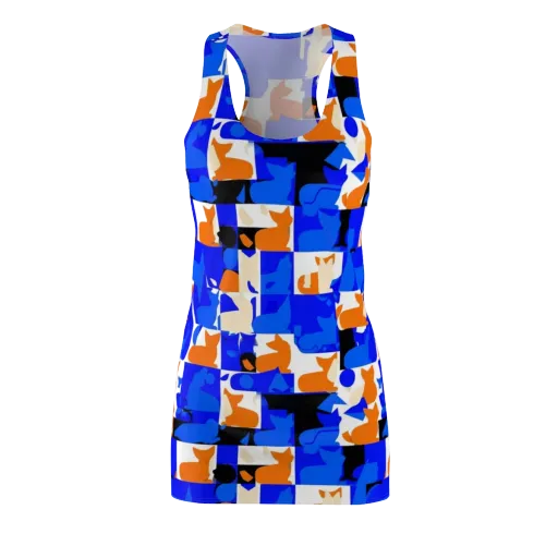 Blue Prowl on a Racerback Dress