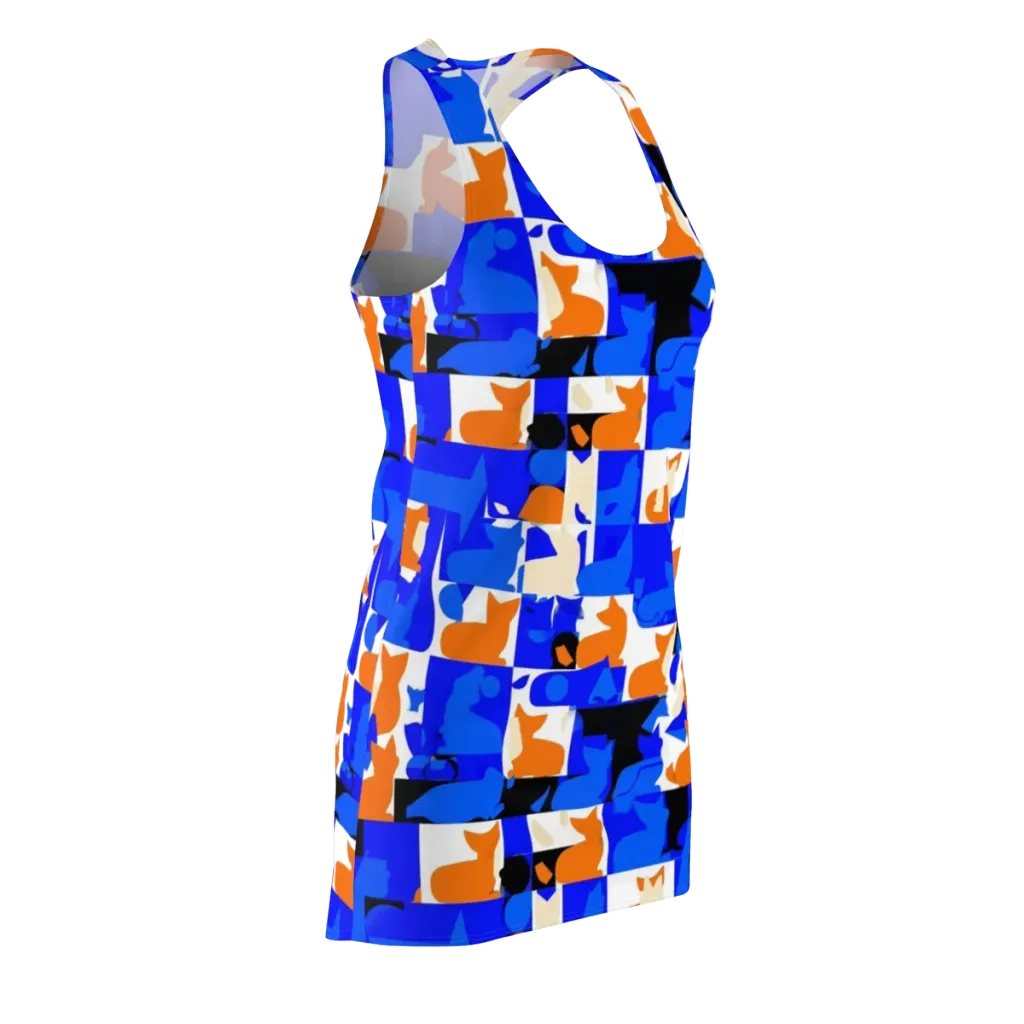 Blue Prowl on Racerback Dress — Front Side