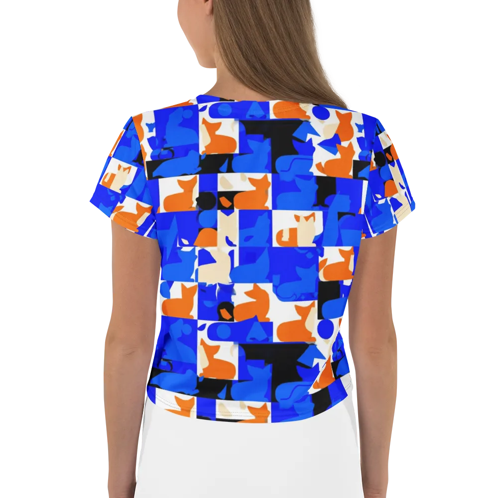 Blue Prowl on Crop Tee — Back