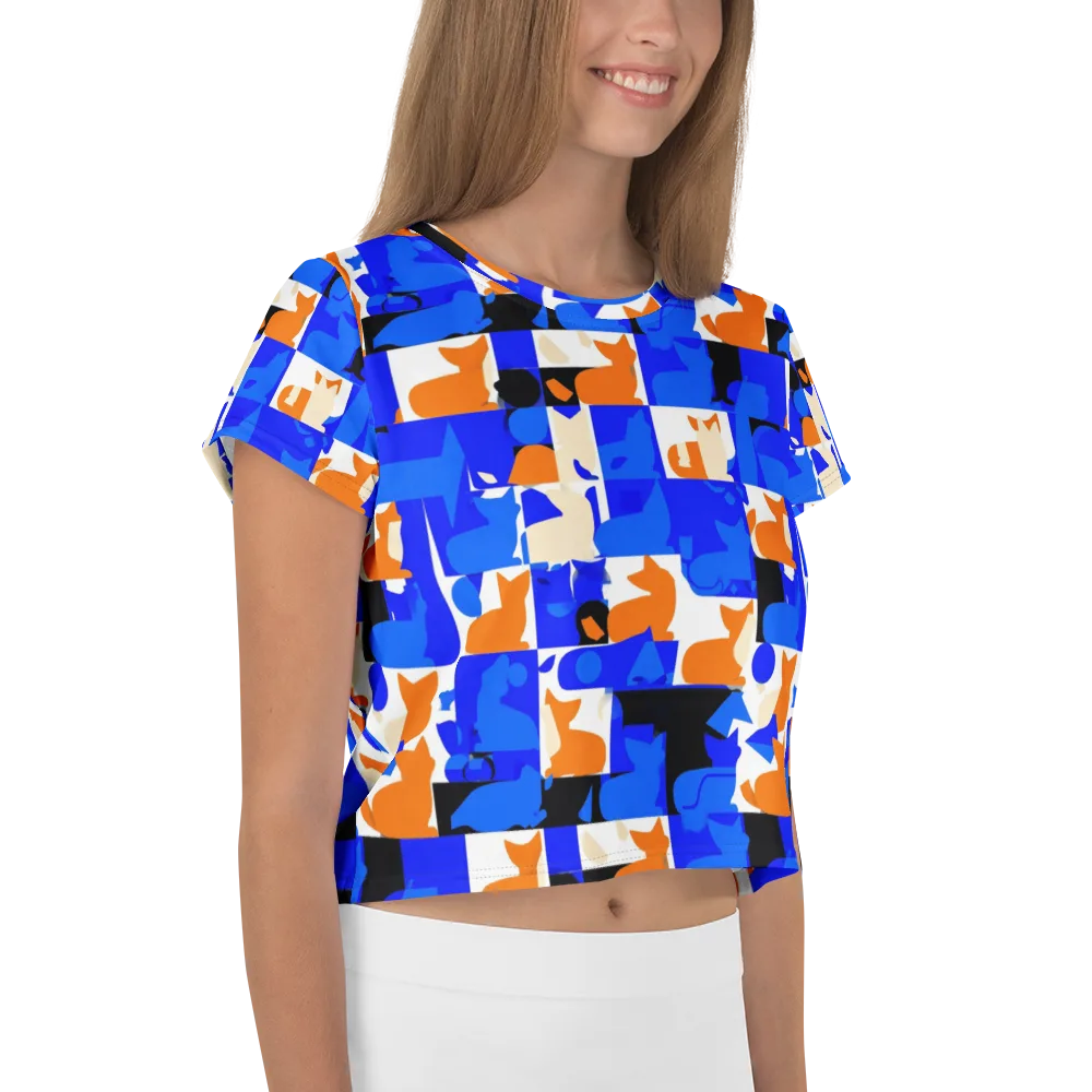 Blue Prowl on Crop Tee — Right