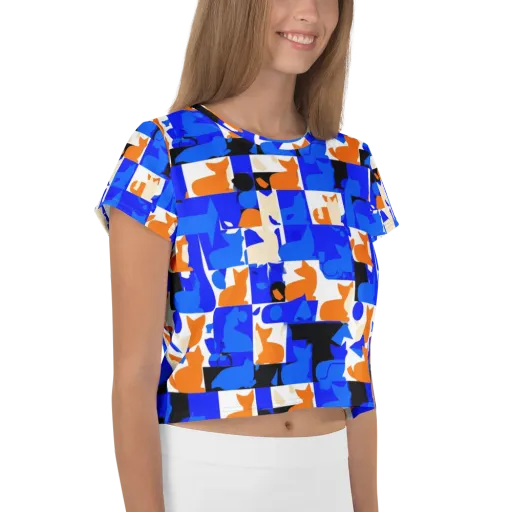 Blue Prowl on a Crop Tee