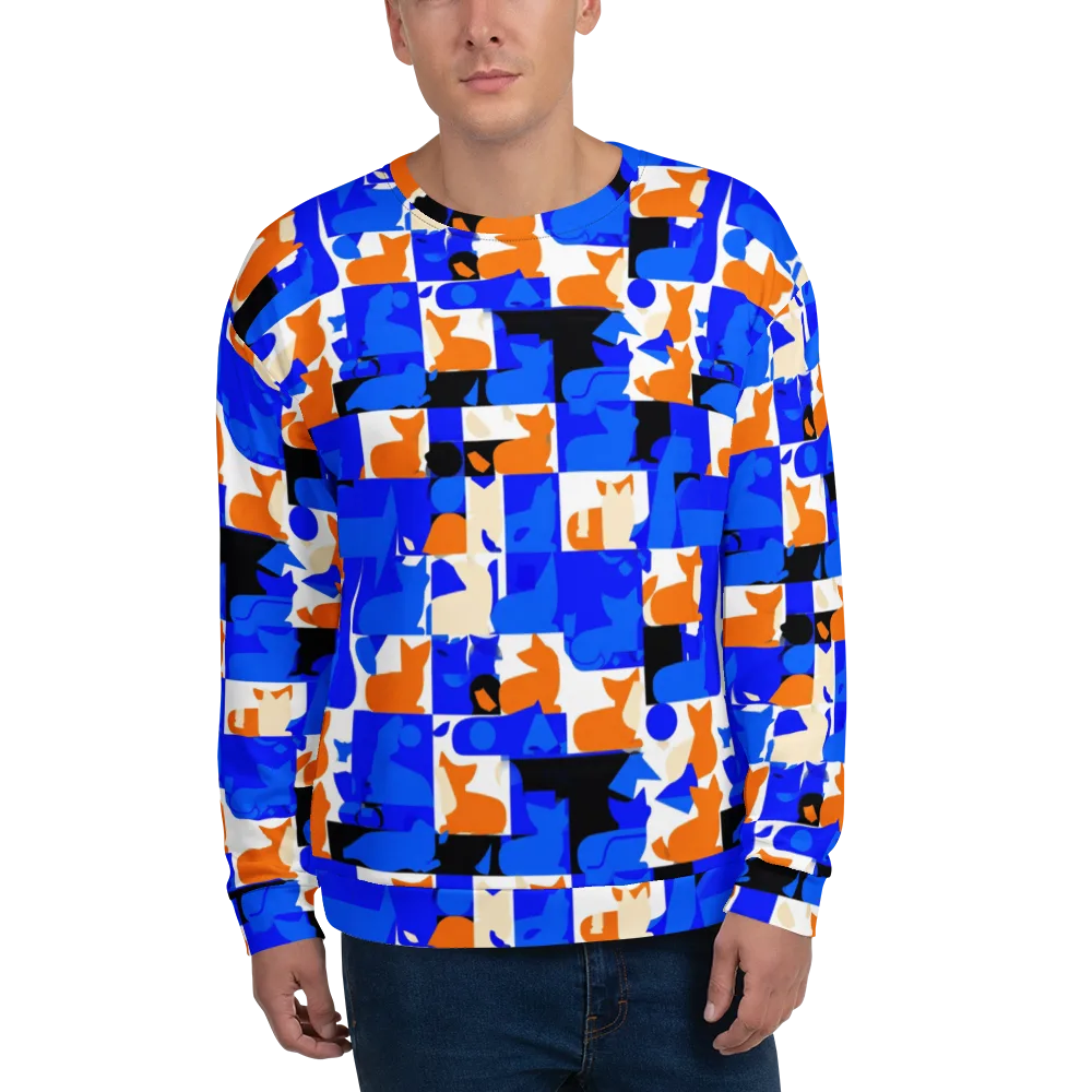 Blue Prowl on Sweatshirt — Front