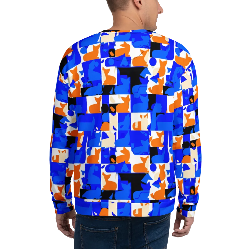 Blue Prowl on Sweatshirt — Back