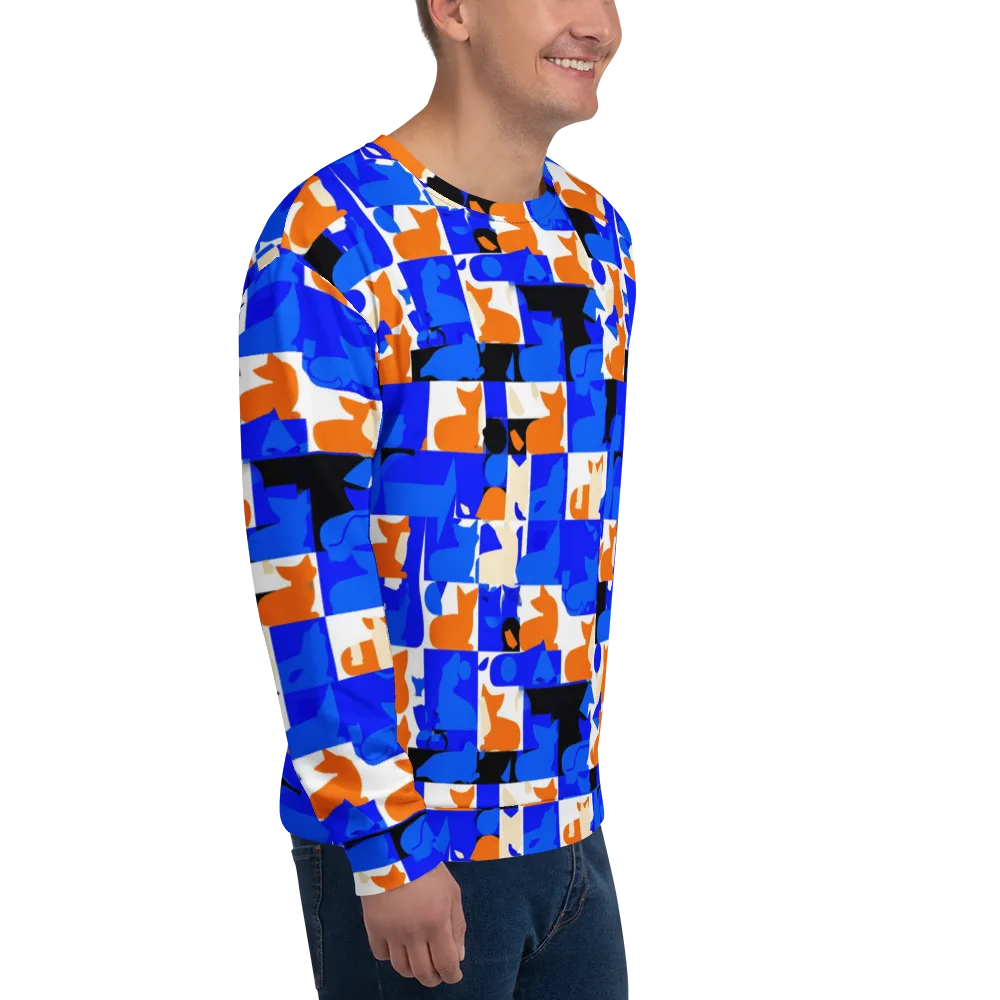 Blue Prowl on Sweatshirt — Right Front