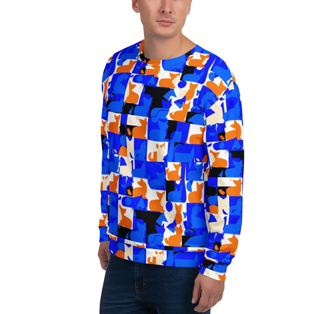 Blue Prowl on Sweatshirt — Left Front
