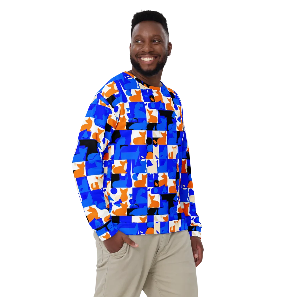 Blue Prowl on Sweatshirt — Front