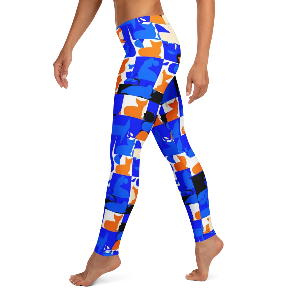 Blue Prowl on Leggings — Left