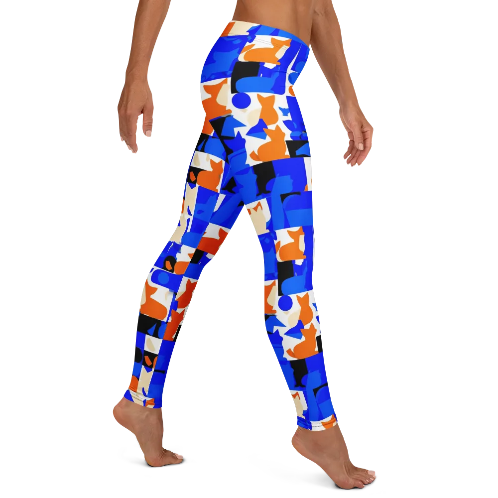 Blue Prowl on Leggings — Right