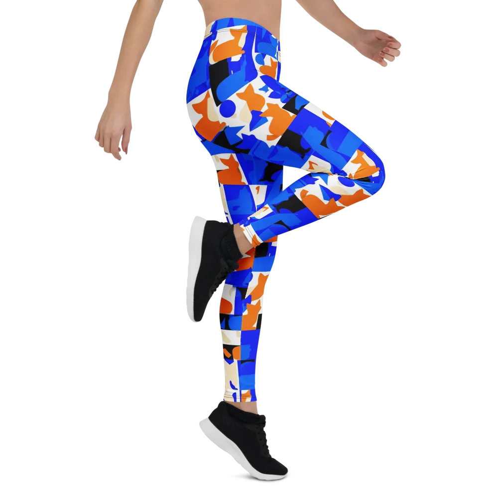 Blue Prowl on Leggings — Right