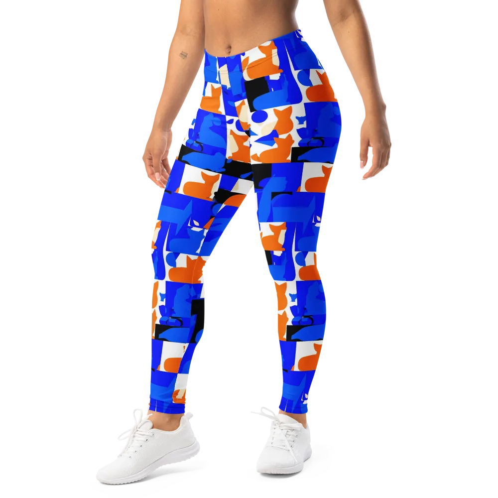 Blue Prowl on Leggings — Left Front