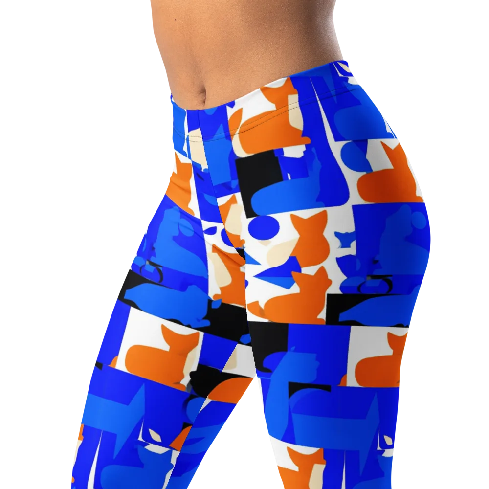 Blue Prowl on Leggings — Left Front