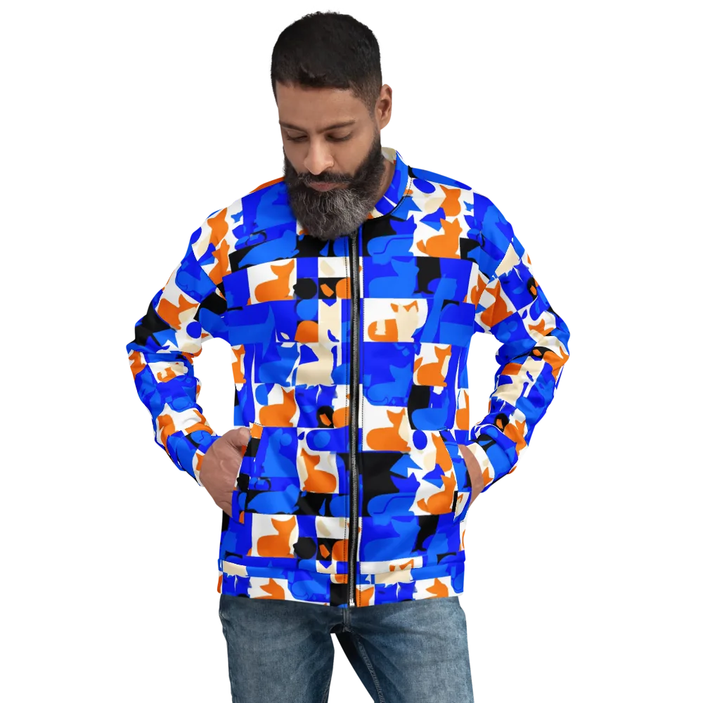 Blue Prowl on Bomber Jacket — Front