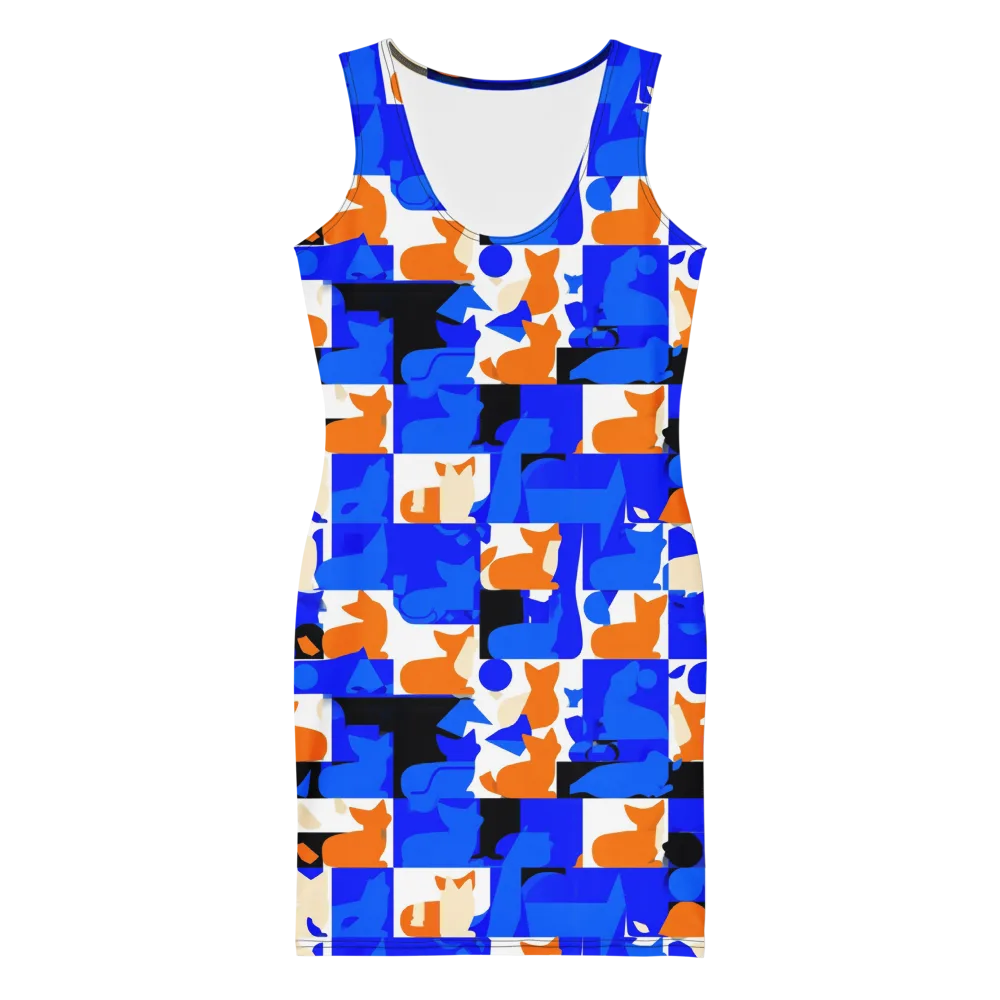 Blue Prowl on Bodycon Dress — Front