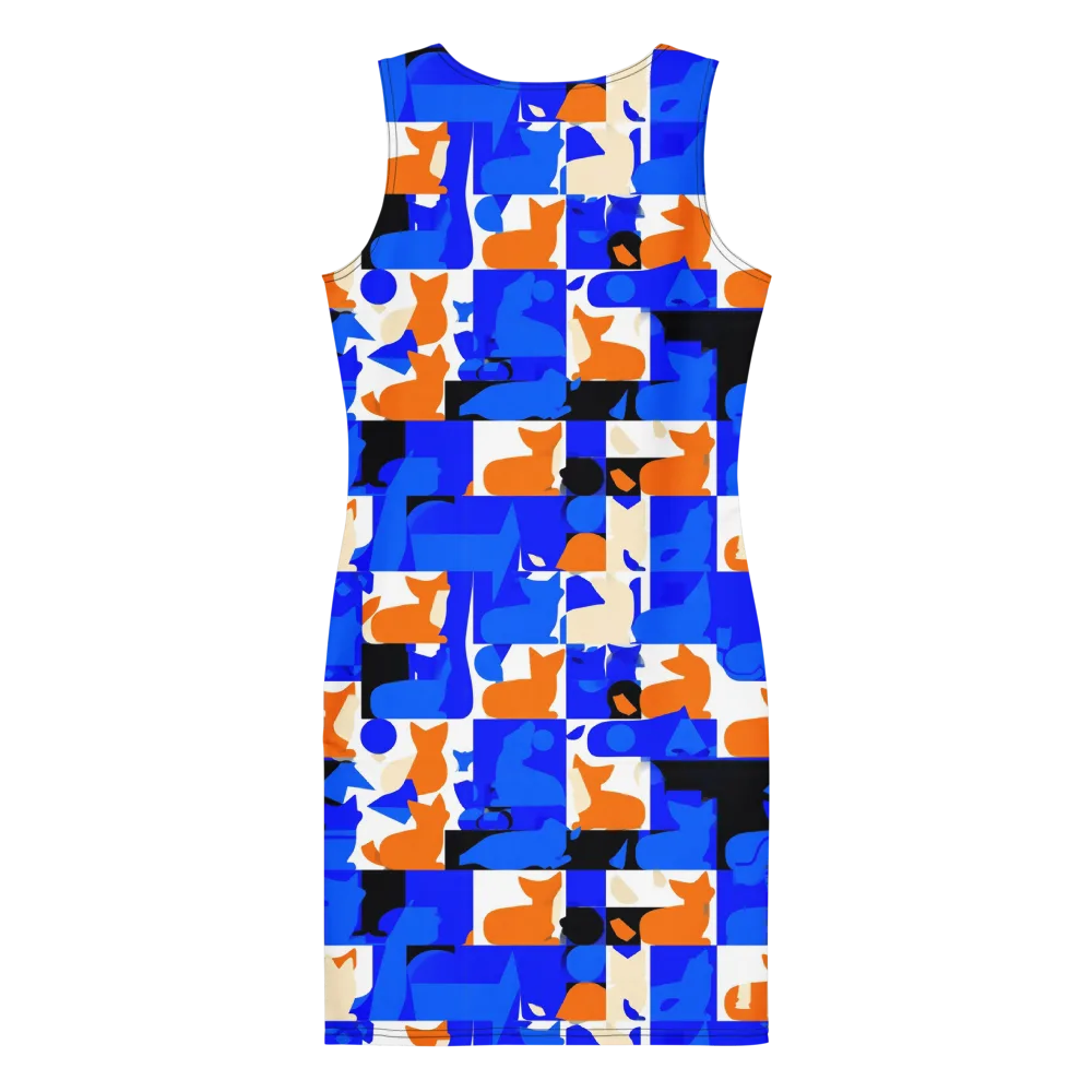 Blue Prowl on Bodycon Dress — Back