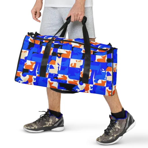 Blue Prowl on a Duffle Bag