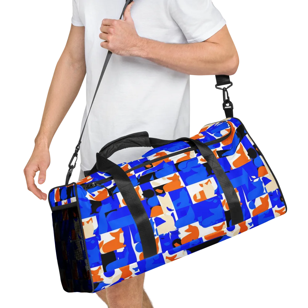 Blue Prowl on Duffle Bag — Right Front