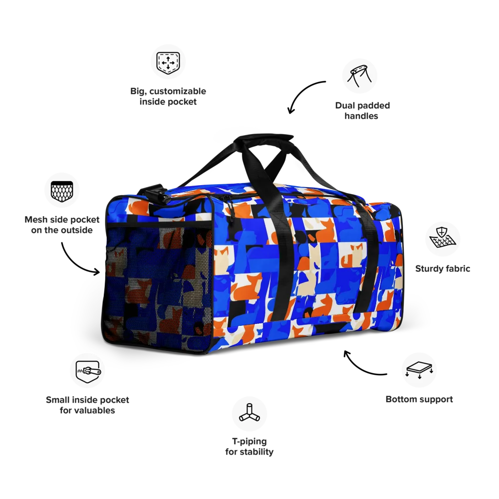 Blue Prowl on Duffle Bag — Right Front