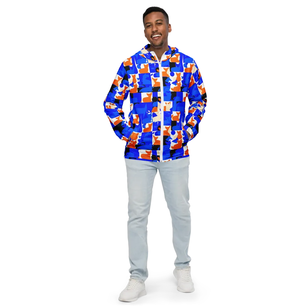 Blue Prowl on Men's Windbreaker — Front