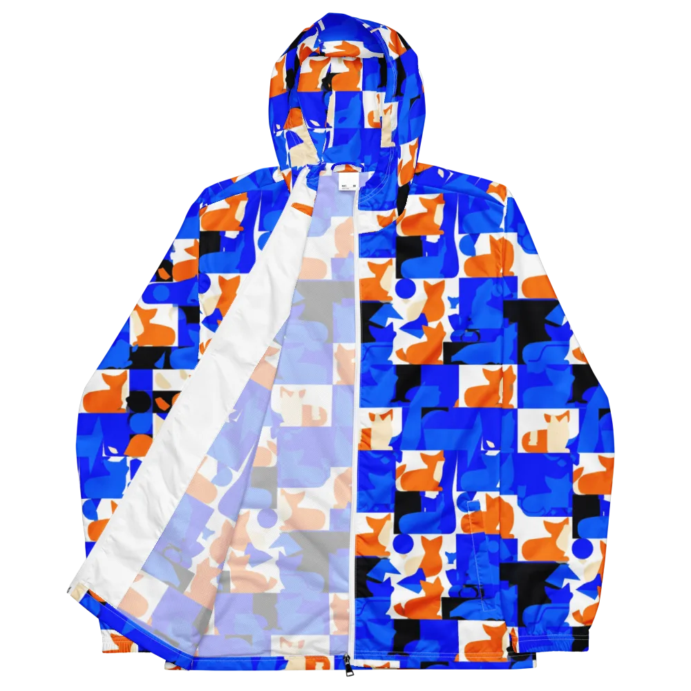 Blue Prowl on Men's Windbreaker — Front