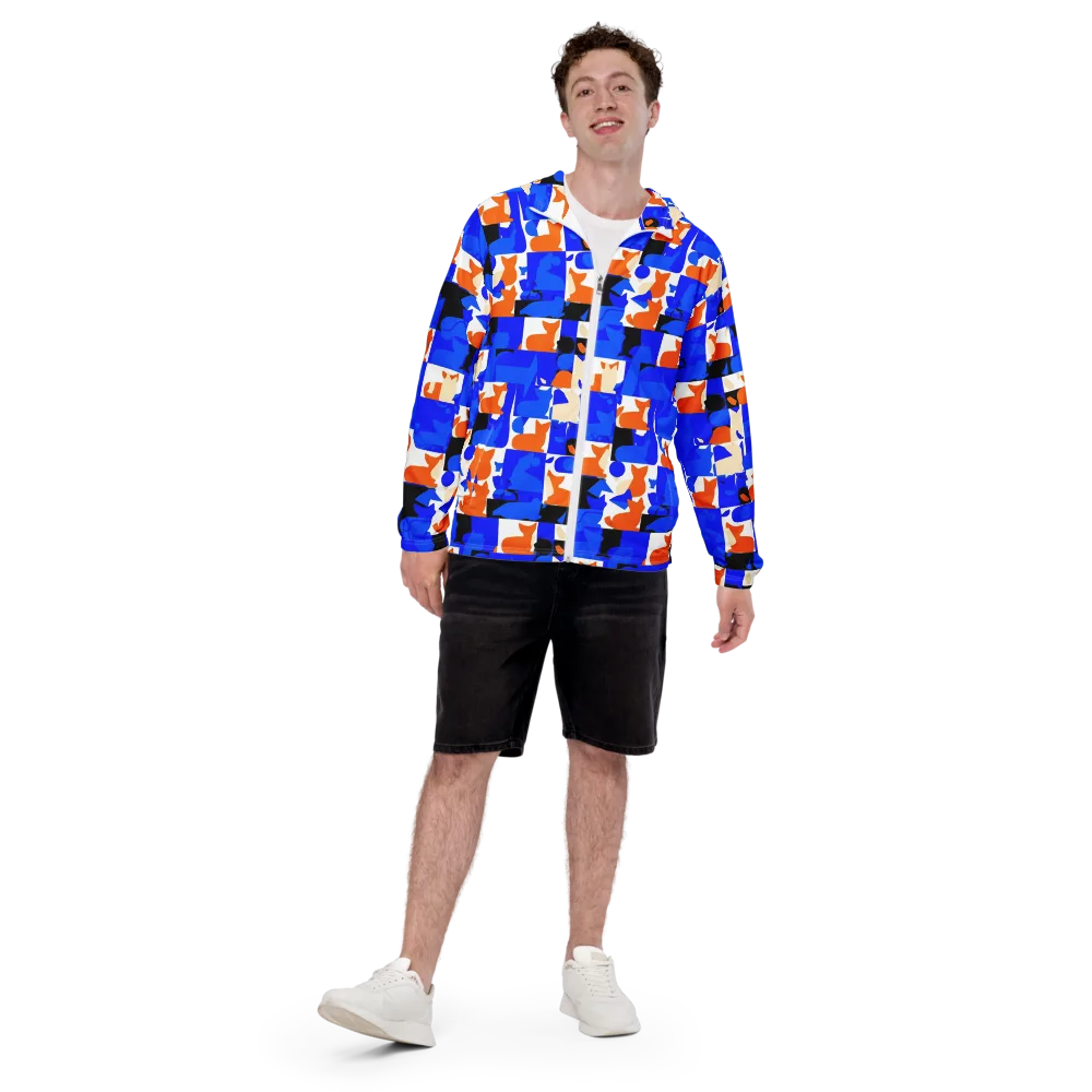 Blue Prowl on Men's Windbreaker — Front
