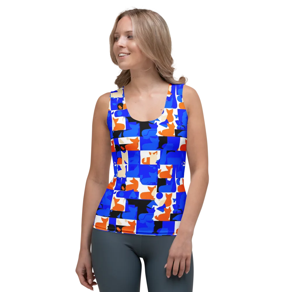 Blue Prowl on Women's Tank Top — Front