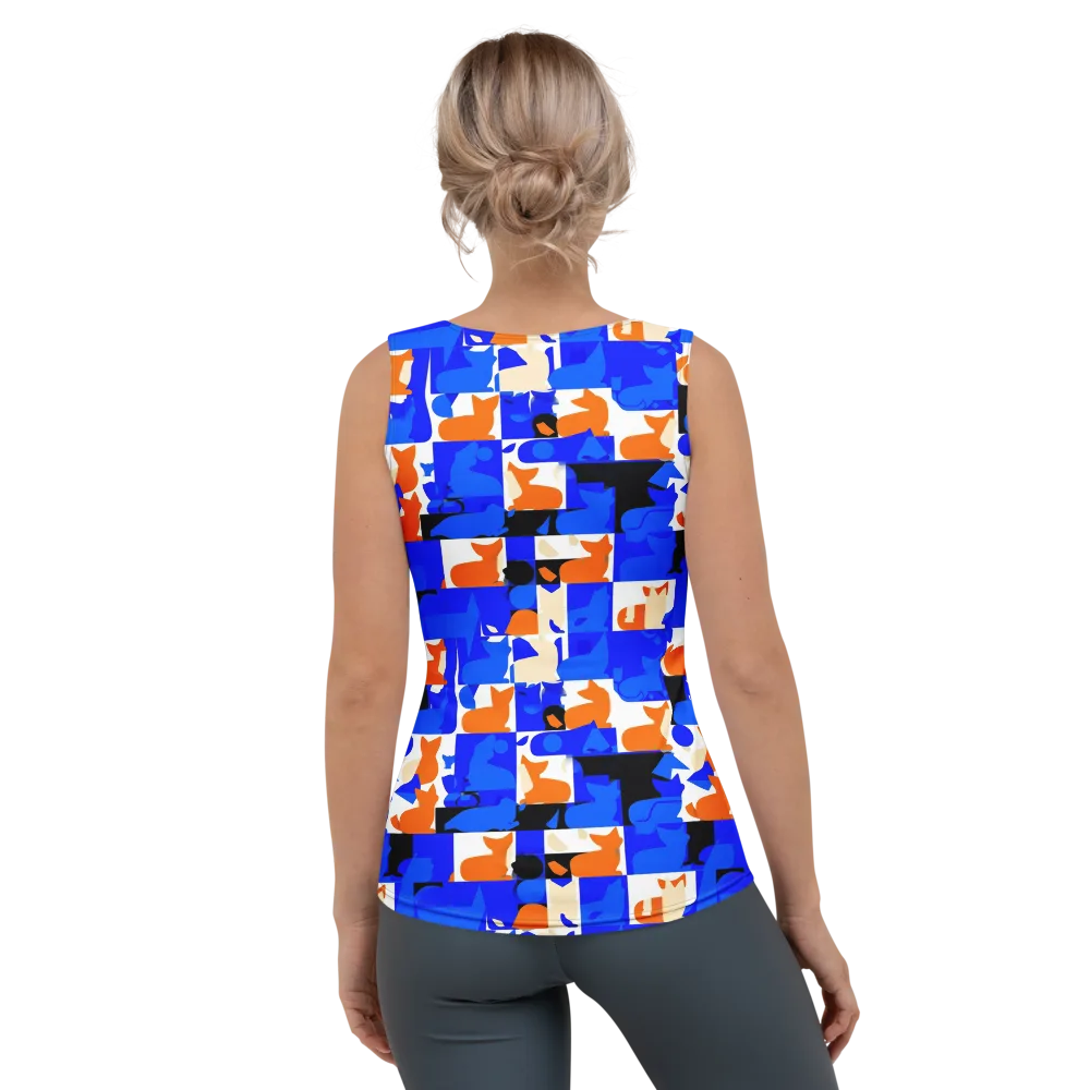 Blue Prowl on Women's Tank Top — Back