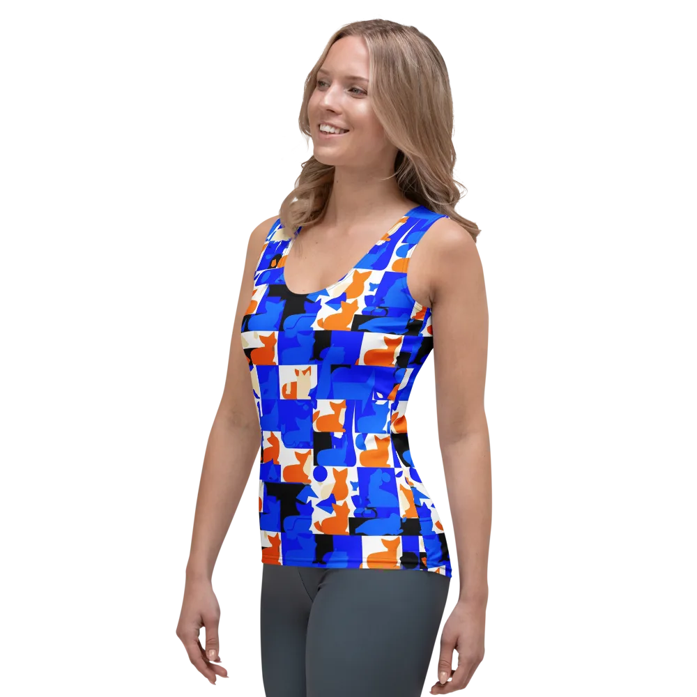 Blue Prowl on Women's Tank Top — Left Front