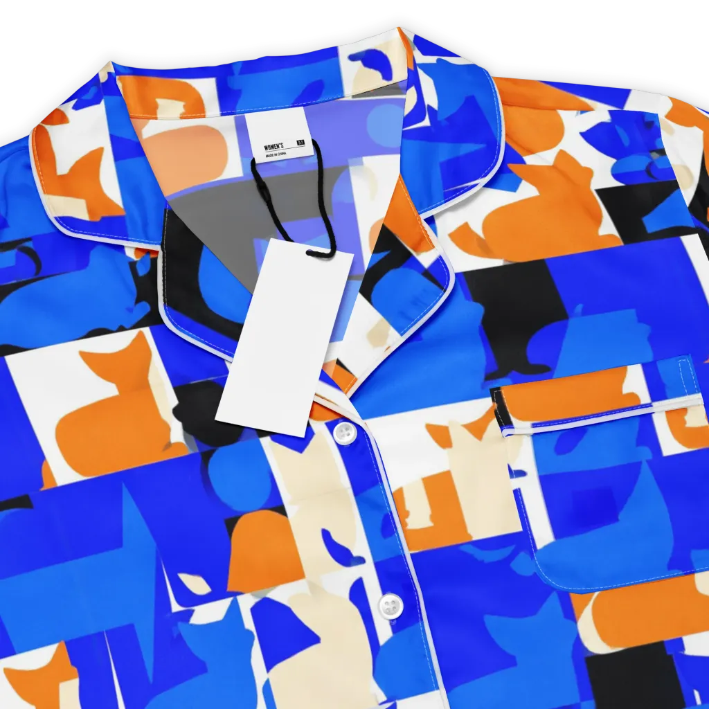 Blue Prowl on Women's Short Sleeve Pajama Top — Product details