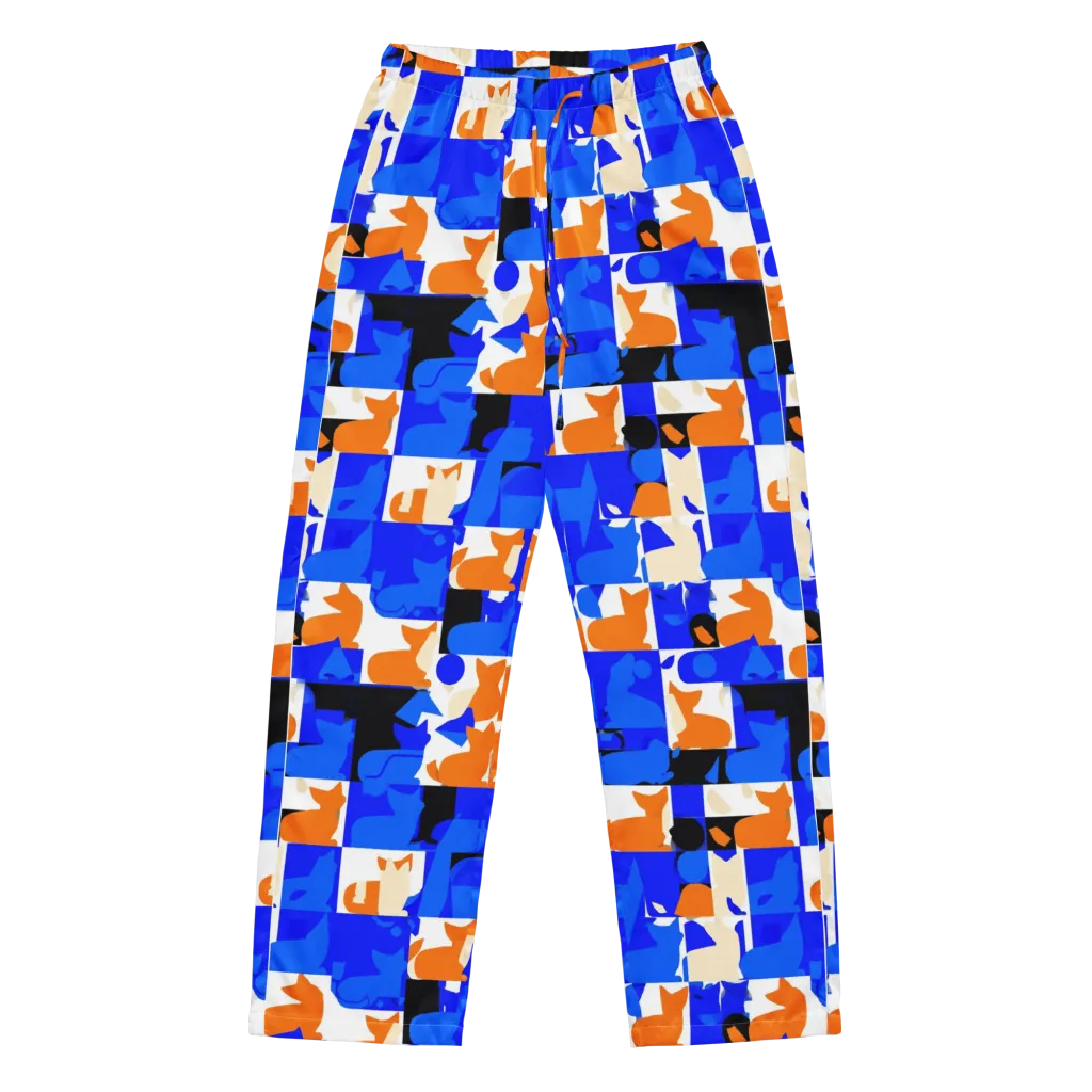 Blue Prowl on Women's Pajama Pants — Front
