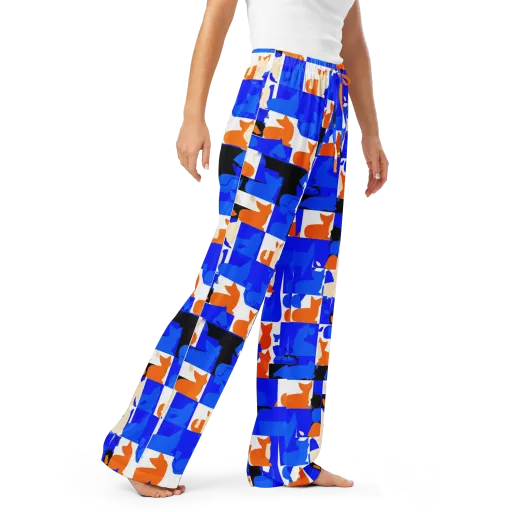 Blue Prowl on a Women's Pajama Pants