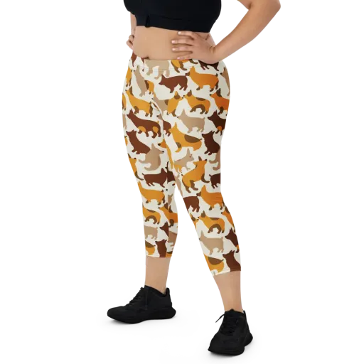 Russet Romp on a Capri Leggings