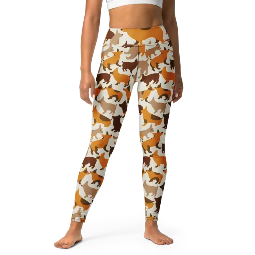Russet Romp on a Yoga Leggings