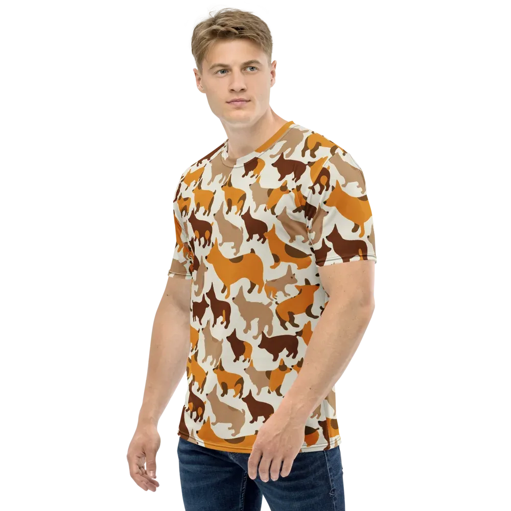 Russet Romp on Men's Crew Neck T-Shirt — Left