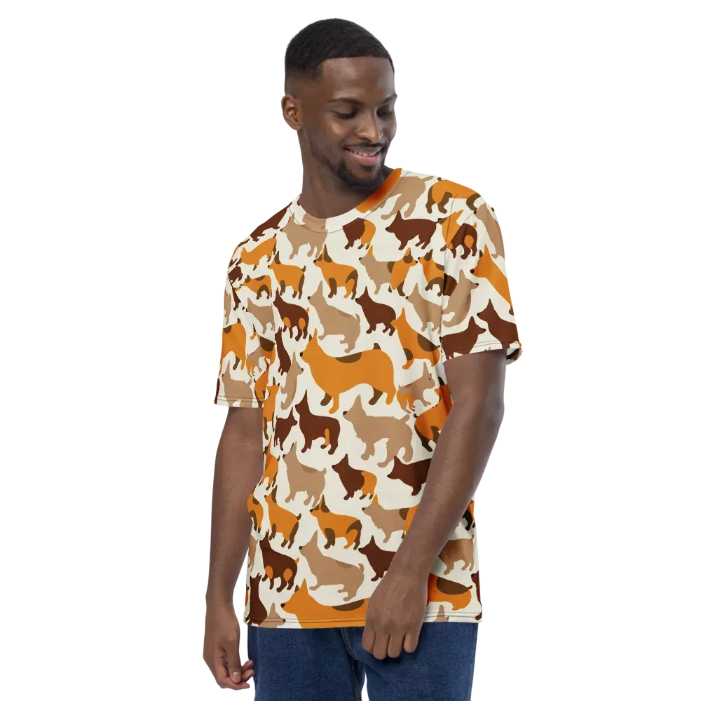 Russet Romp on Men's Crew Neck T-Shirt — Left