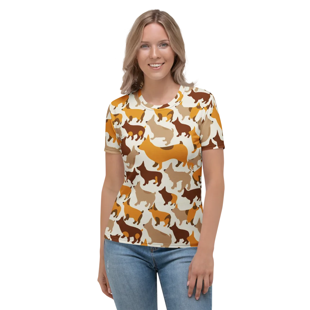 Russet Romp on Women's Crew Neck T-Shirt — Front