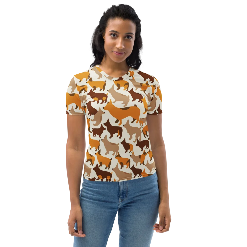 Russet Romp on Women's Crew Neck T-Shirt — Front
